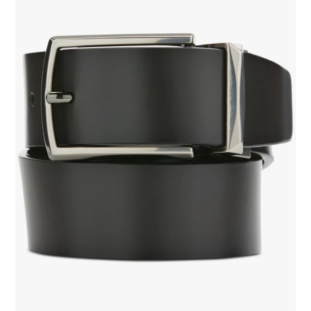 Perry Ellis Portfolio Men's Diamond Buckle Belt Grey 42, NWT